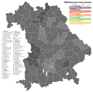2008 Bavarian state election.svg