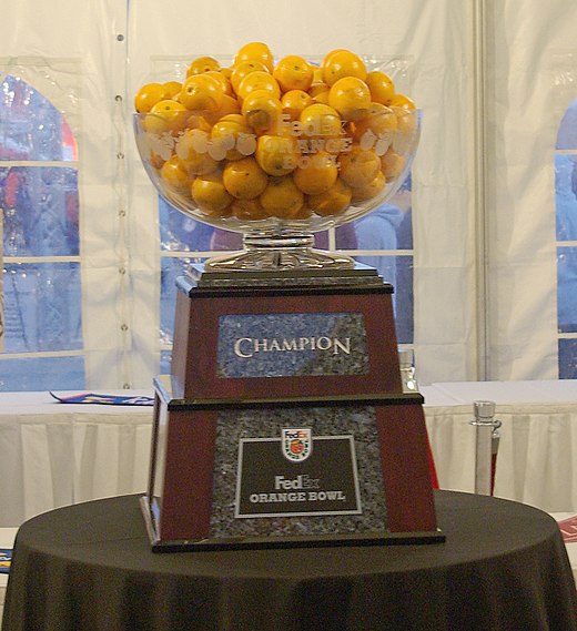 The Orange Bowl trophy, 2008