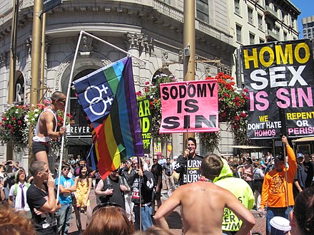 Religious protest against homosexuality in San Francisco