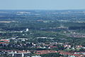 Blick vom Olympiaturm über München.