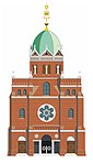 Graphic depicting the Kłodzko Synagogue