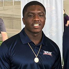 Devin Singletary holds almost all significant FAU rushing and scoring records. 2018-0719-CUSAMD-DevinSingletary.jpg