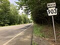 File:2022-08-07 16 29 57 View north along Pennsylvania State Route 903 at Lake Harmony Road in Kidder Township, Carbon County, Pennsylvania.jpg