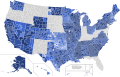 Results of the 2024 Democratic Party presidential primaries Contribution: Map seen above
