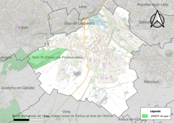 Pas-De-Calais Avion: Géographie, Urbanisme, Toponymie