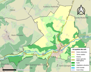 Mappa a colori che mostra l'uso del suolo.