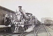 Locomotive A 548 decorated for a Royal Train in 1901 AA 548 decorated royal train.jpg