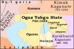 Kazakistan'da Oğuz Yabgu Eyaleti, 750–1055