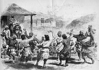 A Dance at Gilgit by G. W. Leitner, 1893