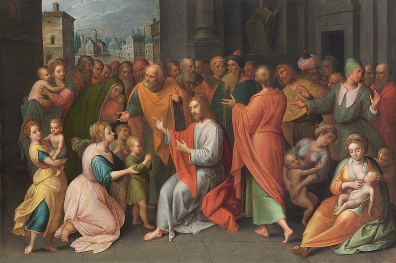 File:Adam van Noort - Christ blesses the children.jpg