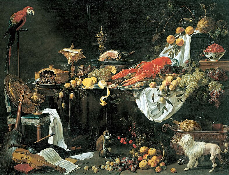 File:Adriaen van Utrecht — Banquet Still Life — 1644.jpg