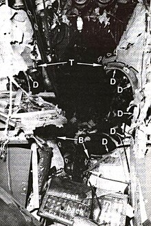 The tail section of CF-TLU after the emergency landing