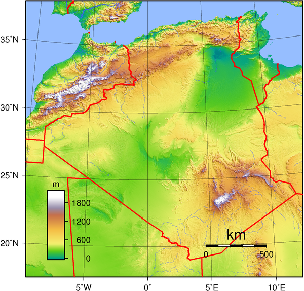 Алжир особенности страны. Карта рельефа Алжира. Рельефная карта Алжира. Алжир физическая карта. География Алжира.
