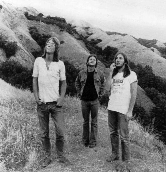 America in 1976. From left: Gerry Beckley, Dan Peek, Dewey Bunnell