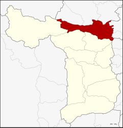 District de Doem Bang Nang Buat - Carte