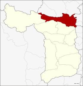 Amplasarea districtului în provincia Suphanburi