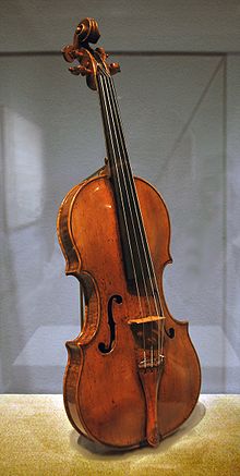 An Andrea Amati violin, which may have been made as early as 1558, making it one of the earliest violins in existence Andrea Amati violin - Met Museum NY.jpg