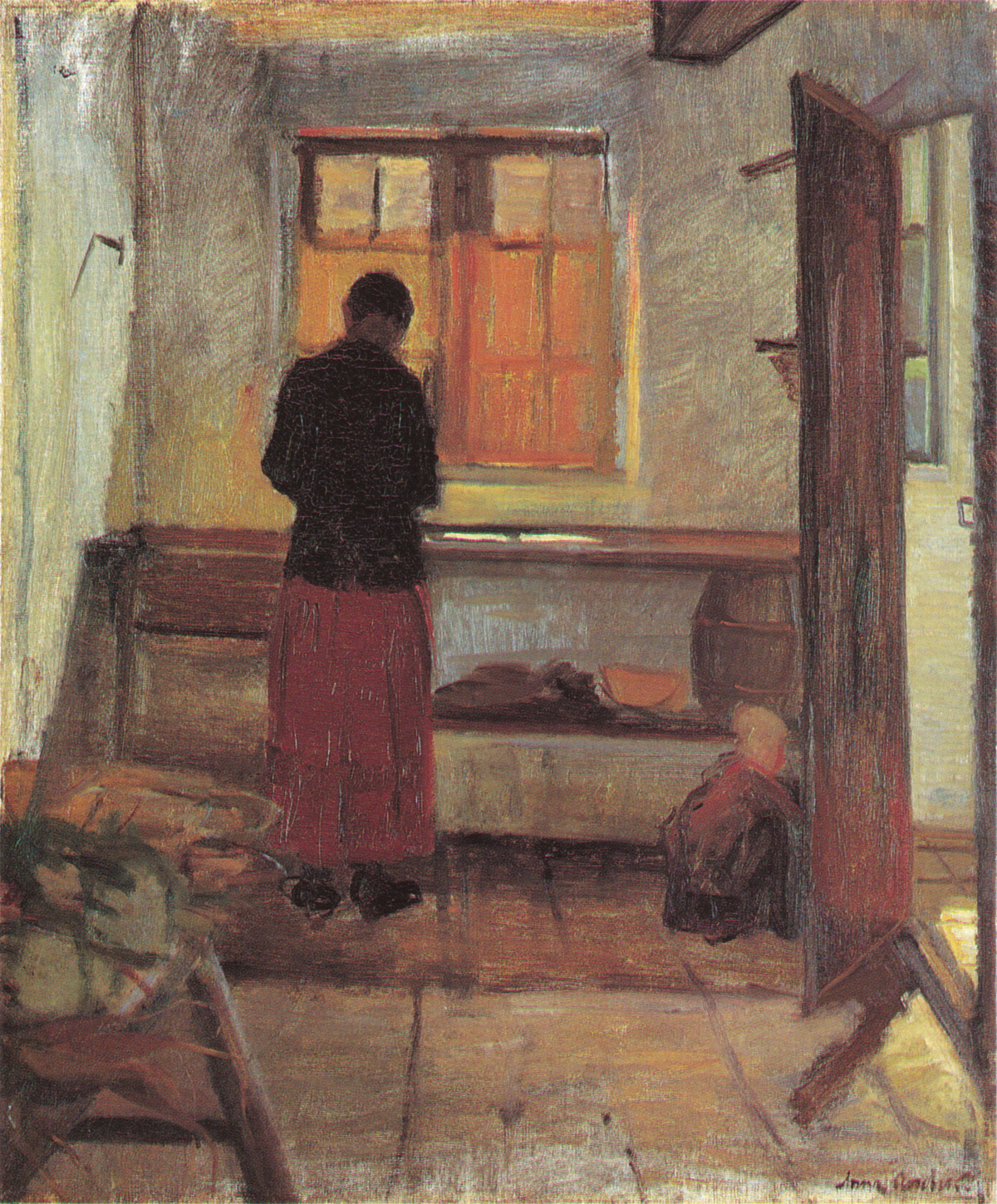 Fil:Anna Ancher - Pigen i køkkenet. - den frie encyklopædi