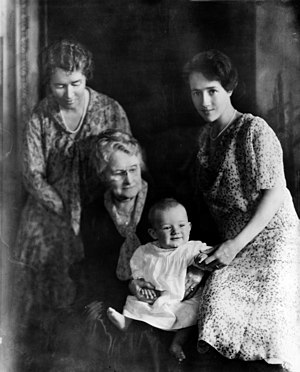 Anne Lindbergh and son Charles Jr, mother, and grandmother cph.3b19303u.jpg