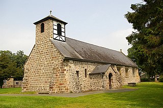 Llandrinio village in the county of Powys, Wales