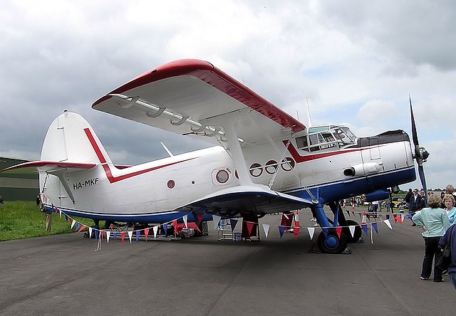 Soviet Antonov An-2 biplane from the 1940s