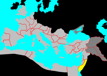Lage der Provinz Arabia Petraea