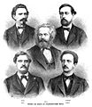Wilhelm Liebknecht (above, right) as a founder of the German socialist party (1870s)