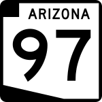 Arizona State Route 97 road sign