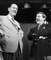 Griffin (right) and sidekick Arthur Treacher in 1969