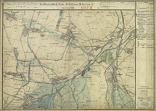 Leopoldsdorf e arredores por volta do ano de 1873 (folha de registro da pesquisa estadual)