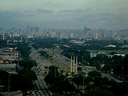 Praca Herois da FEB and Avenida Santos Dumont in Santana, stages of the Sao Paulo event. Avenida Santos Dumont2.jpg