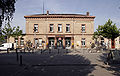 Railway station and goods shed