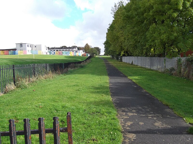 File:Ballochney Railway Incline from bottom.JPG