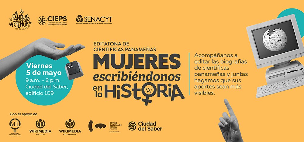 Banner Editatona Cientificas Panameñas Escribiéndonos En La Historia