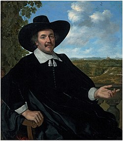 Bartholomeus van der Helst - Portrait of a gentleman, three-quarter-length, seated, before a balustrade.jpg