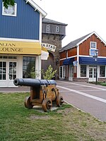 Een kanon in Batavia Stad