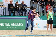 Deutsch: Beachhandball Europameisterschaften 2019 (Beach handball Euro); Tag 6: 7. Juli 2019 – Männerfinale, Dänemark-Norwegen 2:0 (25:18, 19:16) English: Beach handball Euro; Day 6: 7 July 2019 – Men's Final – Denmark-Norway 2:0 (25:18, 19:16)