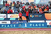 Deutsch: Beachhandball Europameisterschaften 2019 (Beach handball Euro); Tag 6: 7. Juli 2019 – Siegerehrungen English: Beach handball Euro; Day 6: 7 July 2019 – Medal ceremony