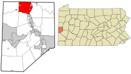 Beaver County Pennsylvania incorporated and unincorporated areas Big Beaver highlighted.svg