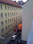 Belvederegasse 36-38, Vienna, garbage collector (3765319708).jpg