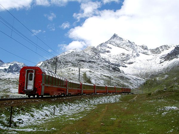 The Bernina Express is classified as a Panorama Express Bernina express.jpg