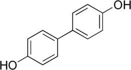 Molekyylirakenne 4,4'-bifenoli