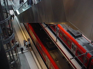 A view from above to the lower level