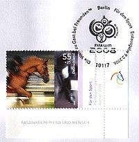 Deutsche Post issued a stamp in recognition of the 2006 Games. Bm-berlin-aachen.jpg