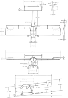 3-view line drawing of the Boeing L-15 Scout