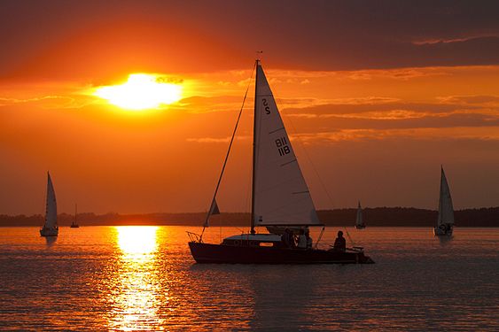 Boote am Steinhuder Meer