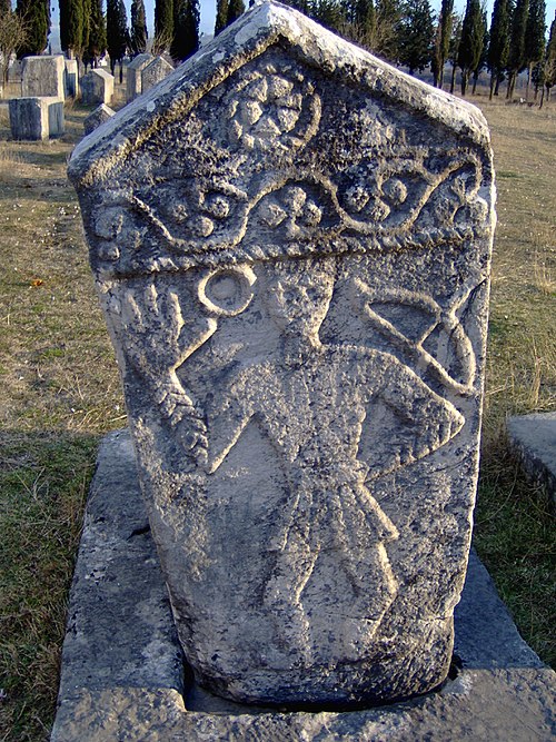 Medieval necropolis in Radimlja, Bosnia and Herzegovina.