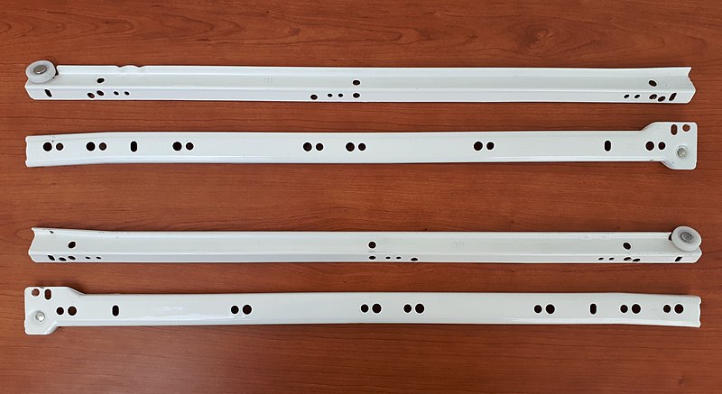 File:Bottom mounting wheel drawer slide rails - 50 cm - B.jpg