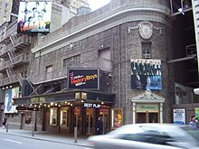 Lucky Guy debuted at the Broadhurst Theatre on April 1, 2013 Broadhursttheatre.jpg