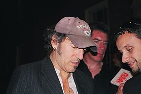 Springsteen greeting fans around the time of his May 31, 2003, show at Dublin's RDS Arena. BruceSpringsteen2003.jpg
